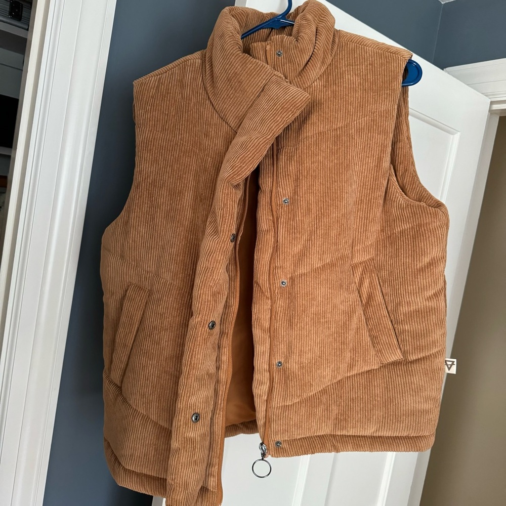 Corduroy Puffer Vest